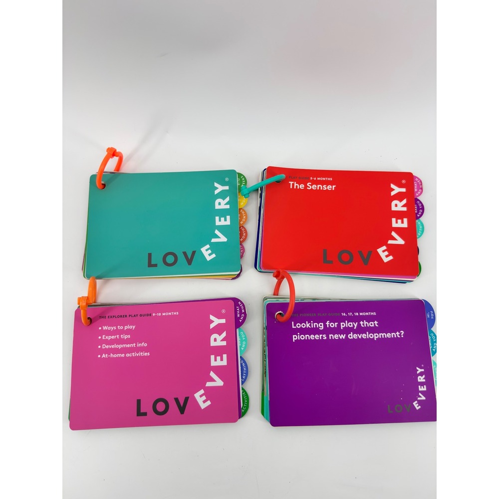 Lovevery Play Guides Bundle The Senser Explorer Pioneer 5-18 Months Set of 4